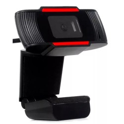 Webcam Camera Gamer Para Pc Notebook Microfone P2 Usb Hd 720p